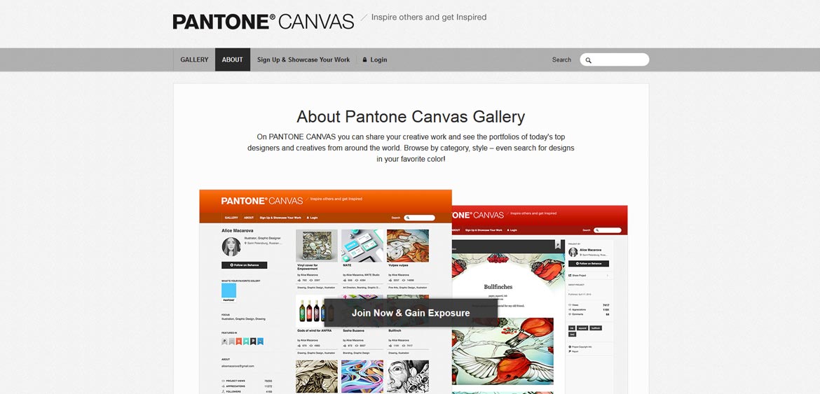 Grafická inšpirácia Pantone CANVAS