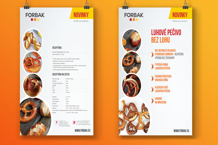 Grafický návrh leták DL - Luhové pečivo